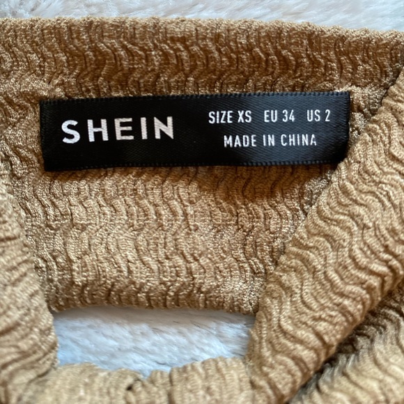 Tan/Light Brown Textured Bodycon Cutout Maxi Dress - Picture 3 of 5